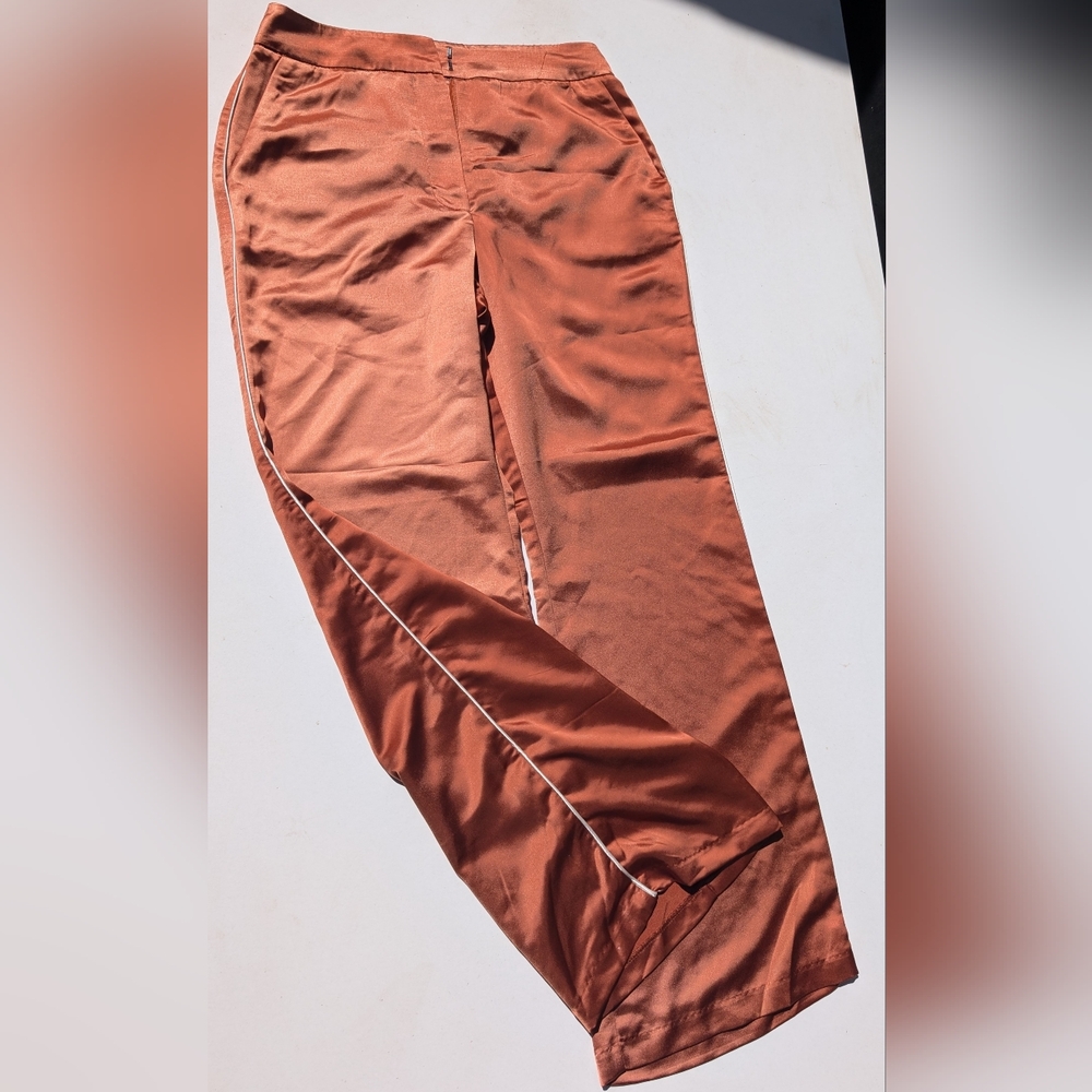 Jason Wu Bronze Satin Joggers